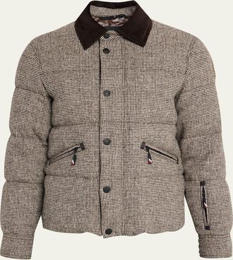 Moncler Mens Elgon Wool Down Ski Jacket
