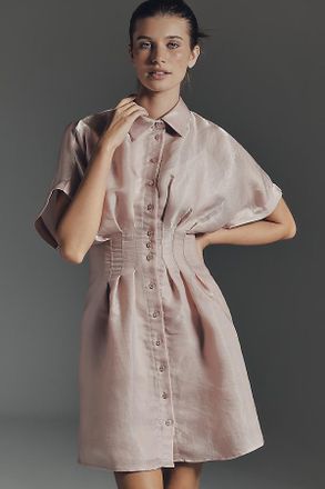Exquise The Tobie Organza Mini Shirt Dress by Exquise