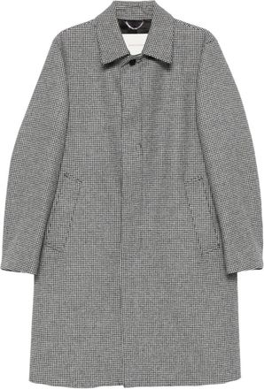 Mackintosh Cappotto Dunkeld in pied-de-poule - Nero
