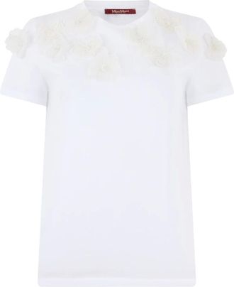Max Mara Mujer, Camisetas, Blanco, Talla: L