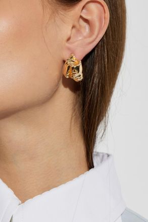 Bottega Veneta Silver Earrings, Womens, Gold