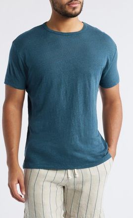 Alex Crane Sun Linen T-Shirt in Dusk at Nordstrom, Size Xx-Large
