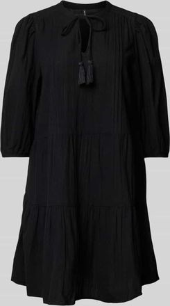 Vero Moda Loose Fit Tunikakleid aus reiner Baumwolle Modell PRETTY in Black, Größe XS