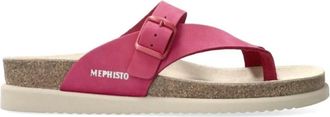 Mephisto Paarse dameslide sandaal Helen - Dames - Slippers - Paars - 35 EU - Schoenen
