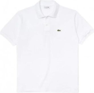 Lacoste Polo met Korte Mouwen - Heren - Polos - Wit - S - Katoen - Tops
