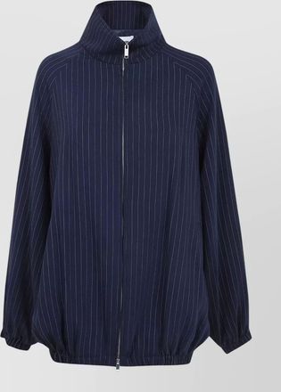 Frankie Shop baxter pinstripe high collar track jacket