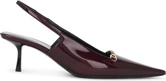 Saint Laurent Womens Carine 55mm Slingback Pumps, Brand Size 36 ( US Size 6 )