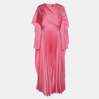Solace London Pink Satin Long Dress