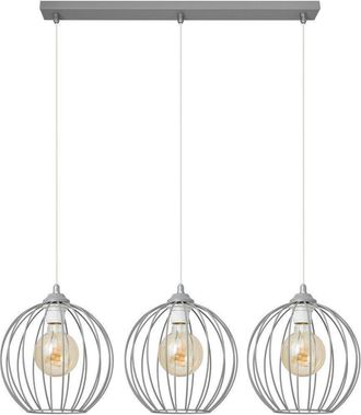 Netlighting Mercure Straight Bar Pendant Ceiling Light Grey 70cm