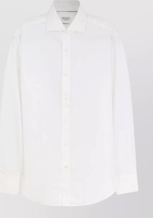 Brunello Cucinelli cotton shirt basic fit french collar