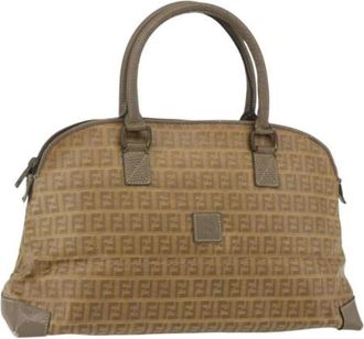 Fendi Pre-owned Handbags, female, Brown, Size: ONE SIZE Pre-owned Vintage Canvas Handbag