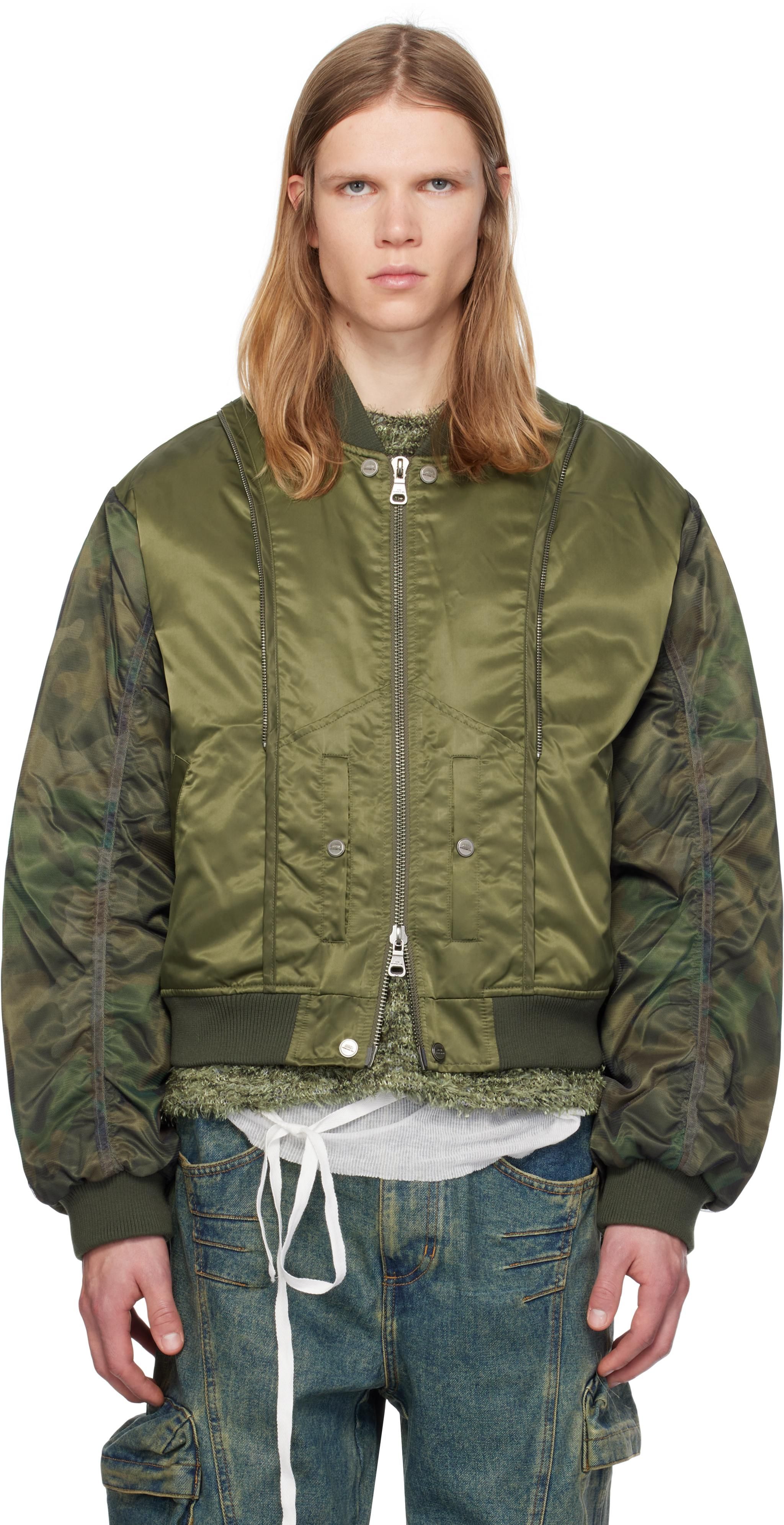 Andersson Bell Gray Luna Back-Corset Bomber Jacket from