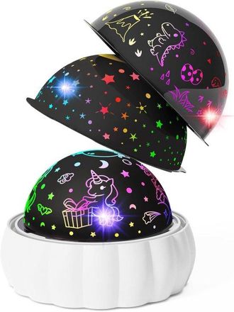OEM Proyector De Cielo Estrellado Para Ni&ntilde;os, 3 Temas Diferentes Y 7 Modos De Luz, Gira 360&deg; Para Un Efecto M&aacute;gico, Para Ni&ntilde;os Y Ni&ntilde;as, 1 Unidad