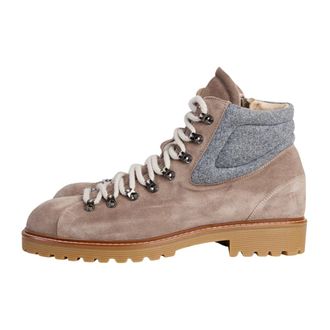 Eleventy Stivaletti stringati a pannelli - - Shoes - Uomo - Grigio - 44 EU