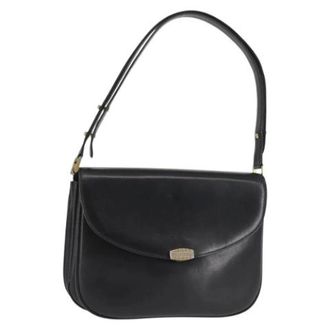 Bally Pre-owned Leren Schoudertas - Dames - Pre-owned - Zwart - Maat: ONE Size Leer