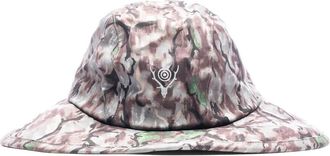South2 West8 Cappello bucket con stampa camouflage - Marrone
