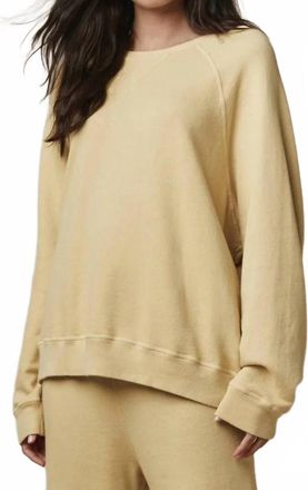 The Great. The Slouch Sweatshirt In Butter Yellow