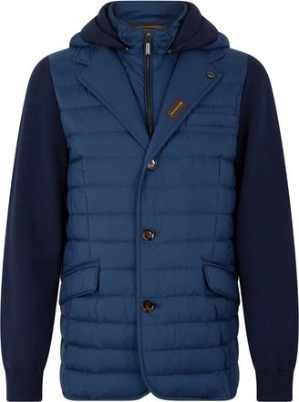 Moorer Massimo S3Z - Heren - Winterjassen - Blauw - M - Wol - Jassen