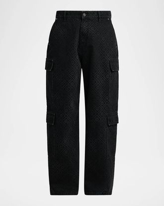 Casablanca Men & apos;s Monogram Cargo Jeans