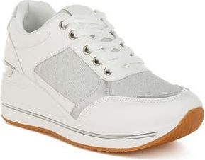 London Rag Vespera Wedge Sneaker in White at Nordstrom Rack, Size 10