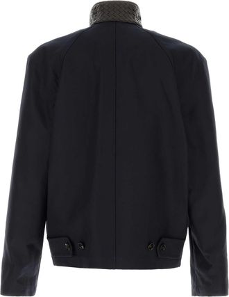Bottega Veneta Mens Collo Jacket Navy Cotton