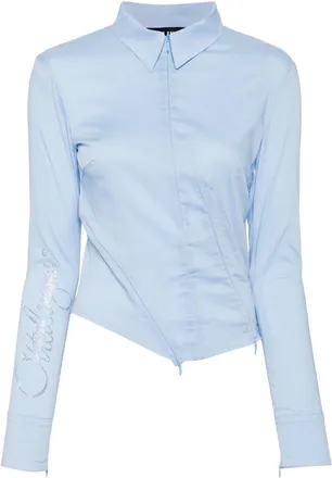 Ottolinger blue shirt - women - Polyimide/Cotton/Elastane - M