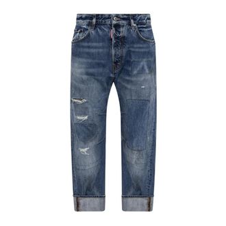 Dsquared2 Dames, Jeans, Blauw, Maat: L Katoen