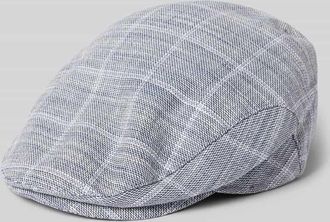 M&uuml;ller Headwear Schieberm&uuml;tze mit verst&auml;rktem Schirm und Leinen-Anteil in Mittelgrau, Gr&ouml;&szlig;e L