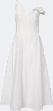 R&oacute;he R&oacute;he Off-shoulder cotton-blend midi dress