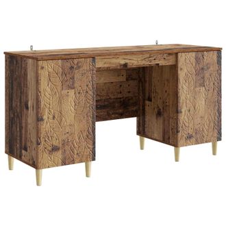 vidaXL Escritorio Madera Envejecida Madera De Ingenier&iacute;a Vidaxl