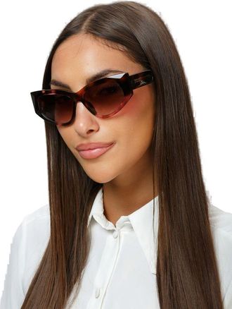 Just Cavalli Womens Sunglasses Havana Brown-Pink Acetate Eyewear - Brown/pink