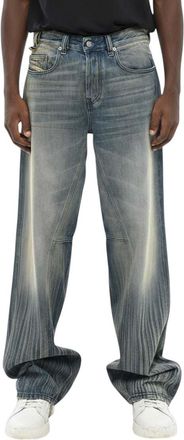 Diesel Blue Relaxed Mid Rise Jeans