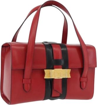 Celine Pre-owned Vintage Handtas - Dames - Vintage Handtas - Rood - ONE Size - Leer - Vintage