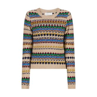 Dries Van Noten Tedd Trui - Dames - Truien - Veelkleurig - Maat: M Wol