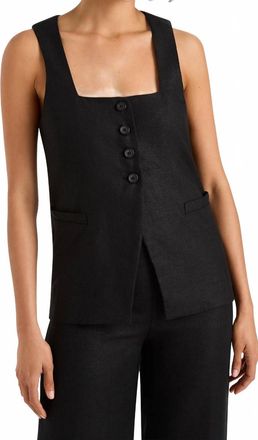 Faithfull The Brand Jackie Vest Top In Black