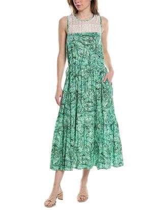 Monte & Lou Elation Lace Yoke Midi Dress
