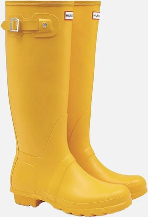 Hunter Womens Hunter Womens/Ladies Original Tall Wellington Boots - Yellow - Size: 3