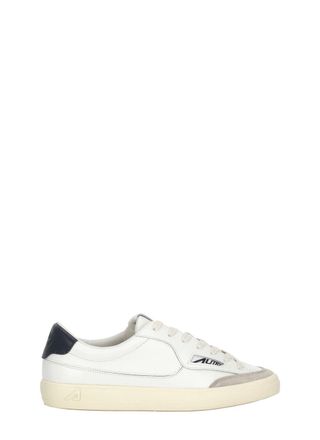 Autry White Windscape Low Suede Leather Low-Top Sneakers