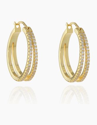 Cachet London Womens Cachet London Daniela Large 18mm Gold Hoop