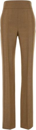Valentino Garavani Dames, Broeken, Beige, Maat: 2XS Zijde