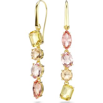 Swarovski Gema Mismatched Drop Earrings in Gold/Multi at Nordstrom