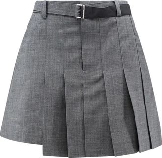 sacai Donna, Pantaloncini, Grigio, M, new