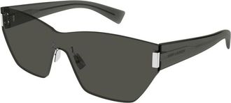 Saint Laurent Accessoires, Dames, Grijs, ONE Size, Nylon, SL 755 001 Zonnebrillen