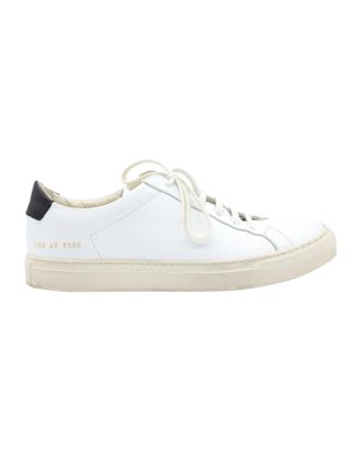 Common Projects Retro Lage Sneaker in Wit Leer