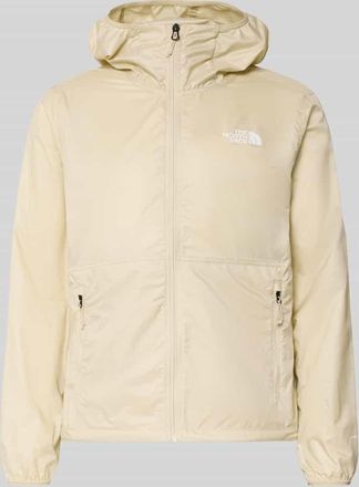 The North Face Windbreaker mit Logo und Rei&szlig;verschlusstaschen in Offwhite, Gr&ouml;&szlig;e XXL