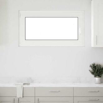 Berkfield Home Basement Window RISOR 110x70 cm Tilt&Turn DIN Left White