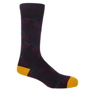 Peper Harow Pine Mens Socks - Purple