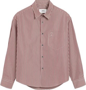 Ami Camicia boxy goffrata Ami de Coeur - Rosso
