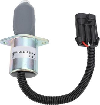 OEM Solenoide De Cierre De Combustible, 6681513, Cc 12 V. Solenoide De Cierre De Combustible De Repuesto Para Cargadora Bobcat 450 453