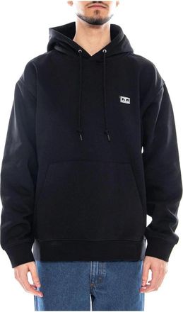 Obey Established Works Eyes Hood - Heren - Hoodies - Zwart - L - Katoen - Hoodies & sweatvesten